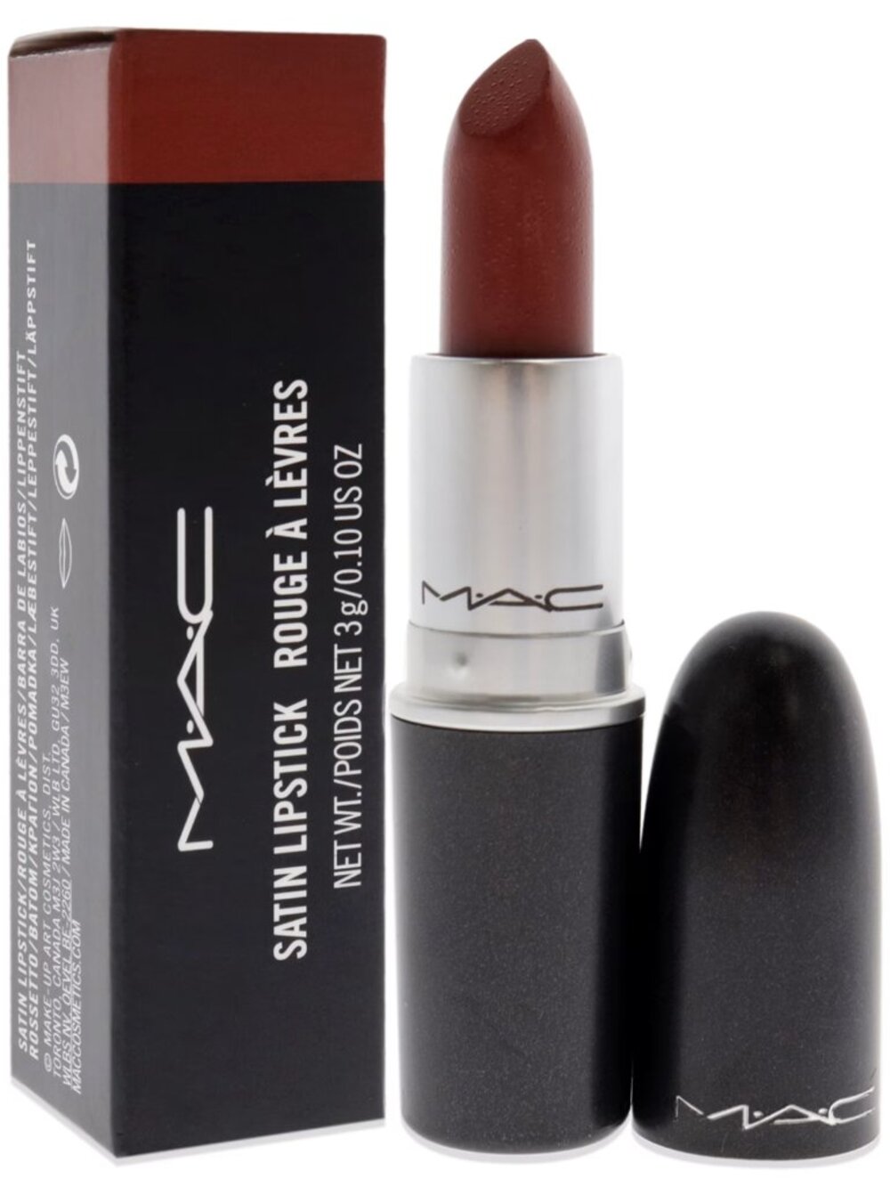 MAC Retro Lipstick 820 Discontinued Rare NIB Satin NOS HTF Warm Brown Rose